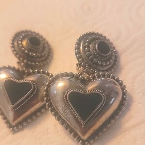 Vintage heart earrings